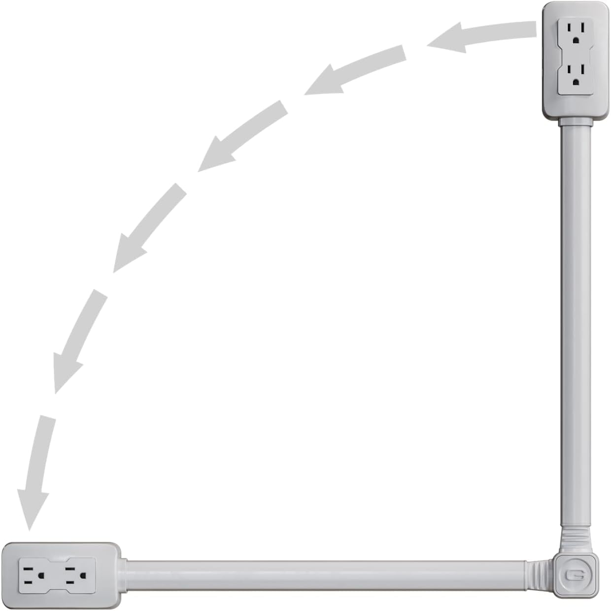EZ Outlet Electrical Outlet Extender. Access Hard-to-Reach Outlets!