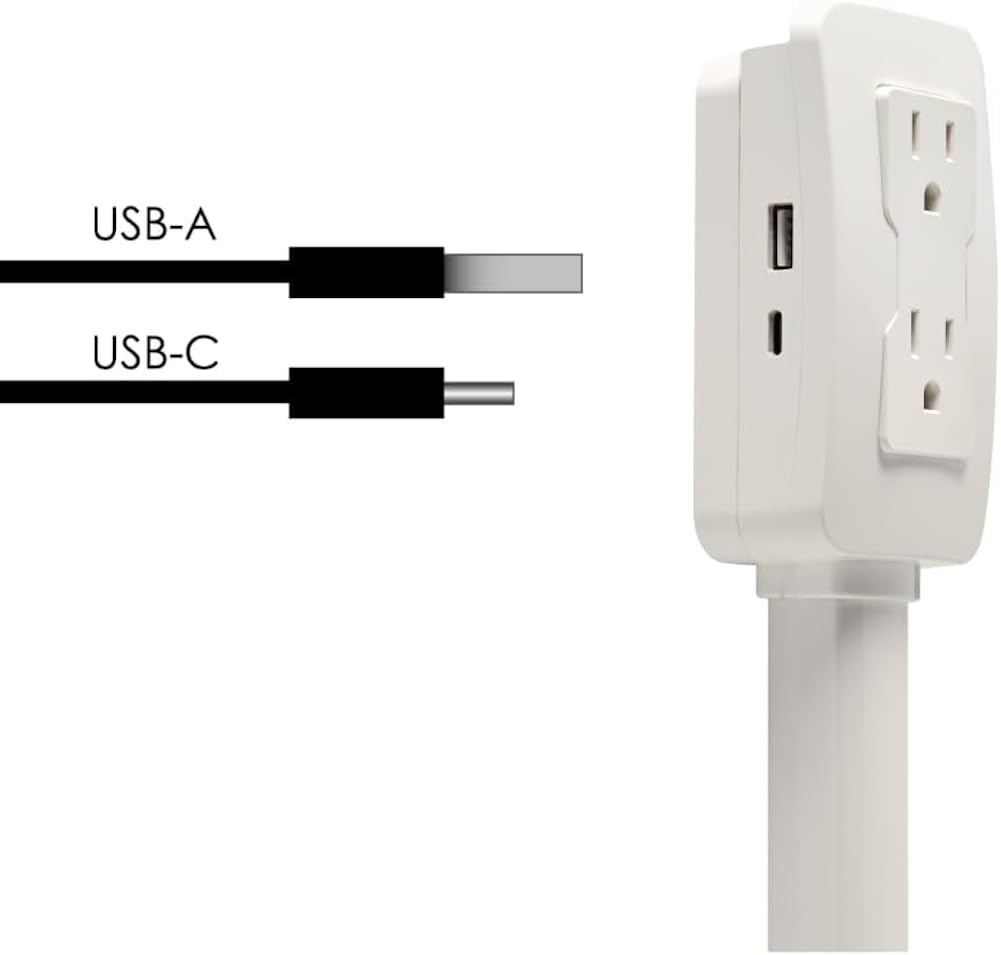 EZ Outlet Electrical Outlet Extender. Access Hard-to-Reach Outlets!