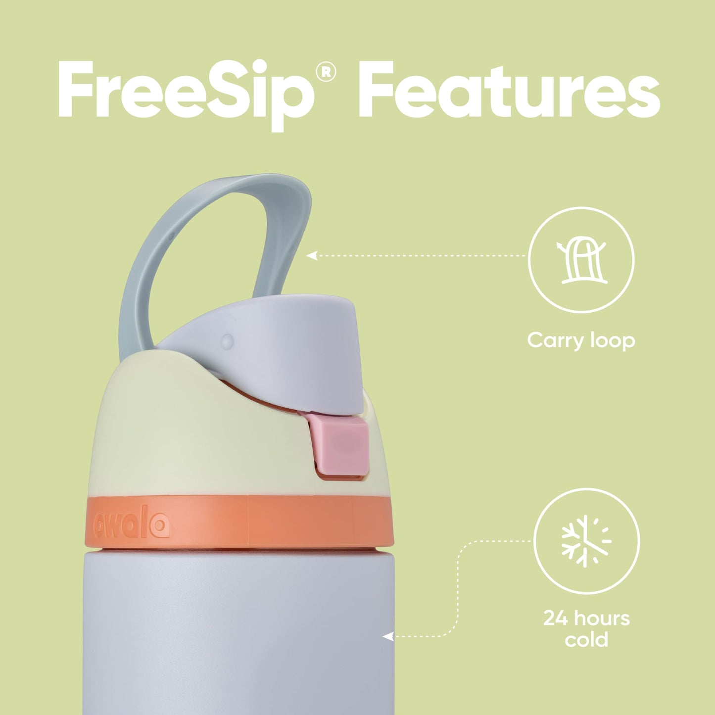 Owala FreeSip Insulated Stainless Steel Water Bottle
