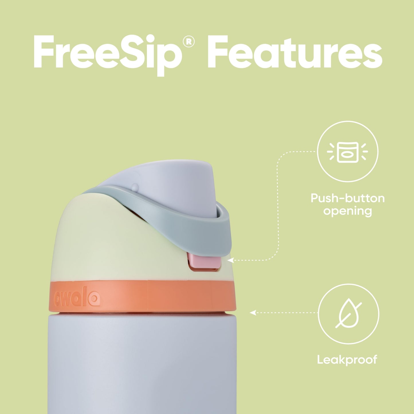 Owala FreeSip Insulated Stainless Steel Water Bottle
