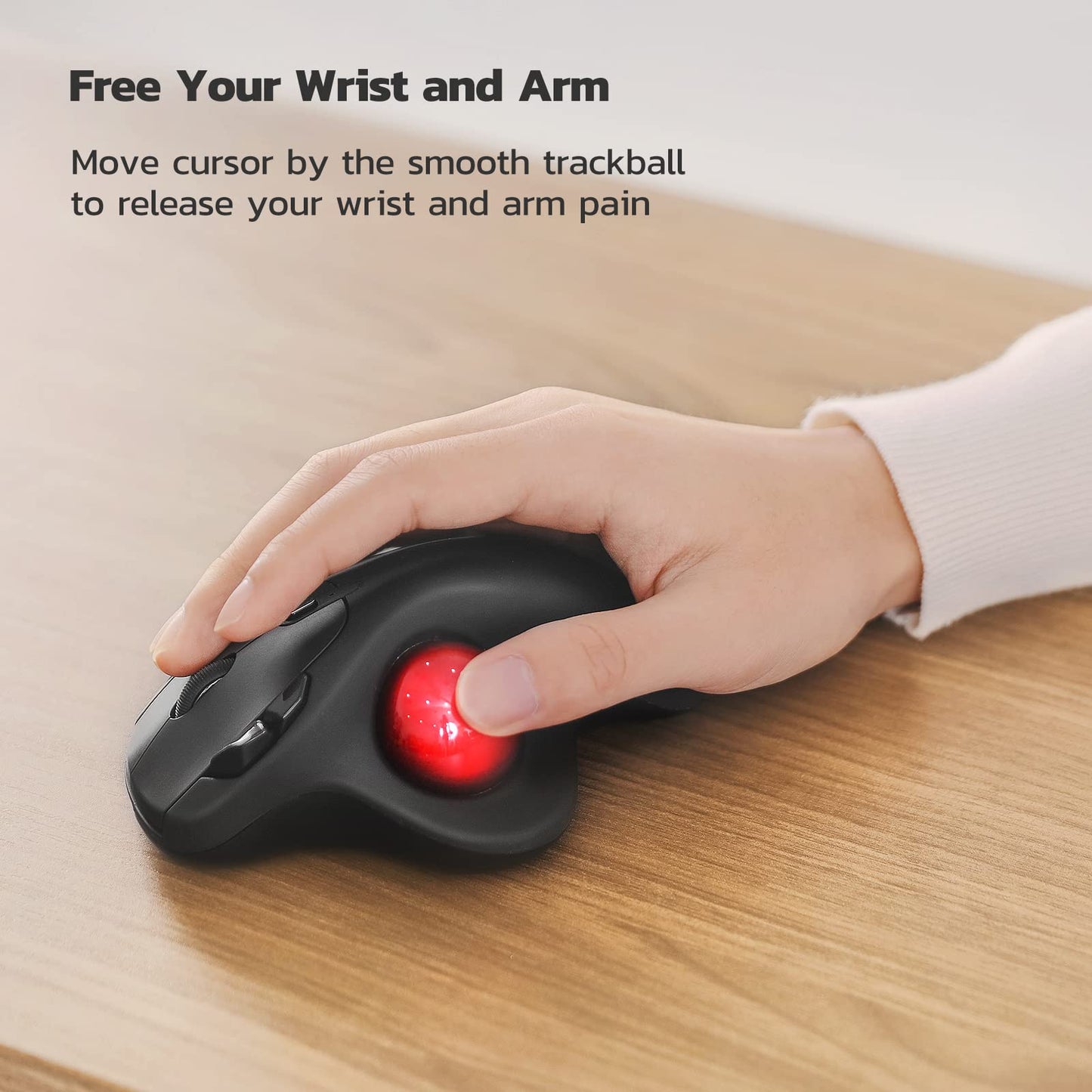 Ergonomic Wireless Trackball Mouse Magic