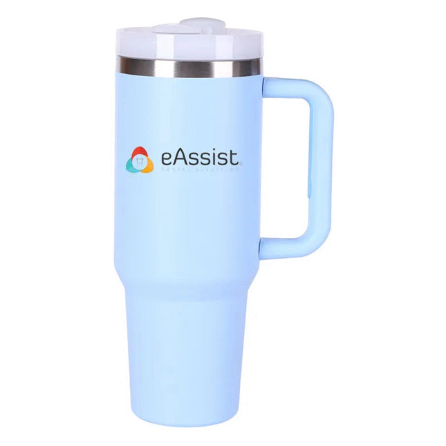 eAssist Squad Tumbler with straw and straw cover