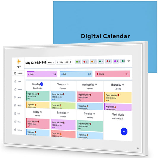 15.6 Inch Digital Calendar Wall Touchscreen&Chore Chart