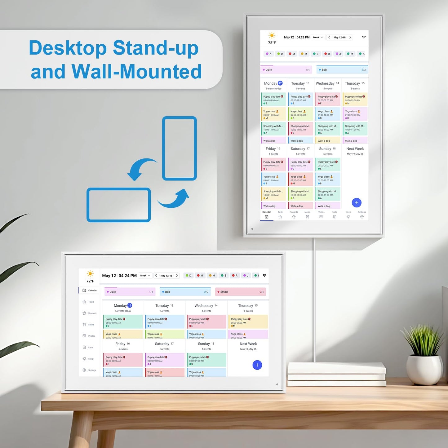 15.6 Inch Digital Calendar Wall Touchscreen&Chore Chart