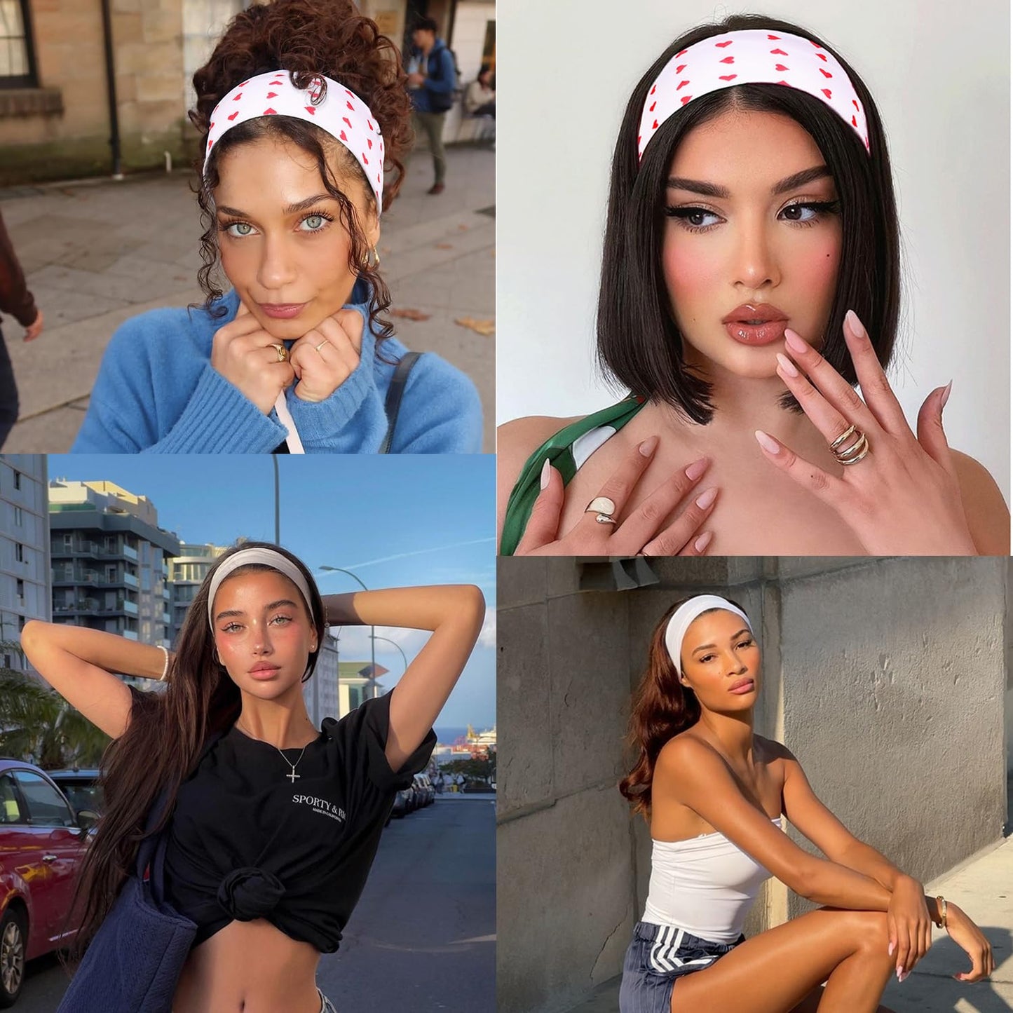 Floral Non-Slip Headbands for Women