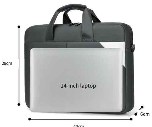 Water-Resistant 15-Inch Portable Laptop Carry Bag