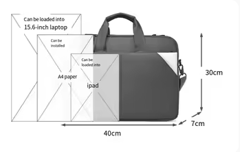 Water-Resistant 15-Inch Portable Laptop Carry Bag